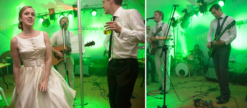 rock and roll bröllop i partytält