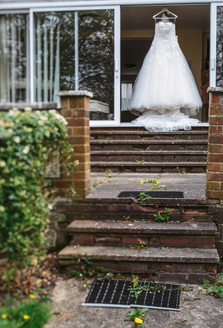Fotografering av brudklänning