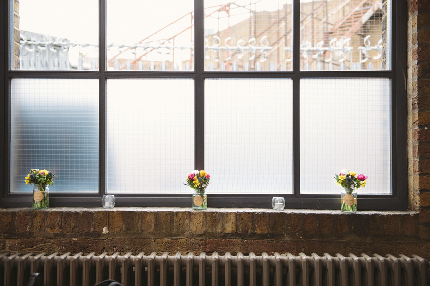 bröllop i lagerlokal