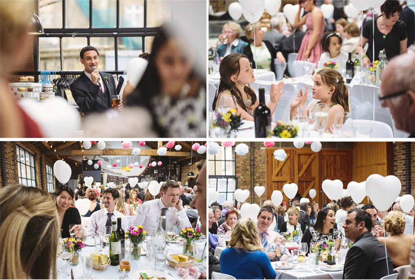 bröllop i lagerlokal gästmingel