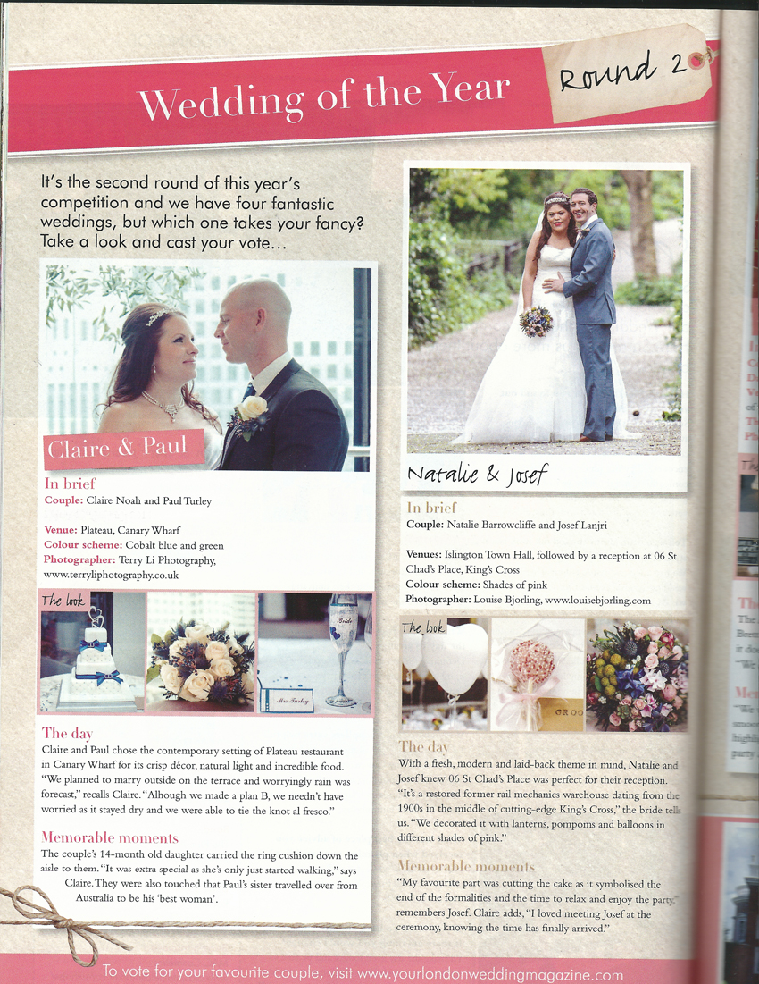 bröllop i lagerlokal tävlingsfinalister