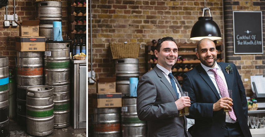 gäster på warehouse bröllop