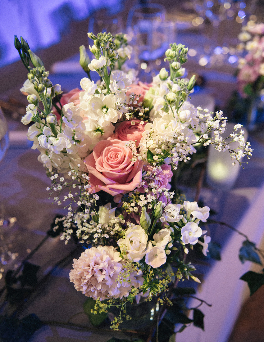 blomsterarrangemang art deco bröllop