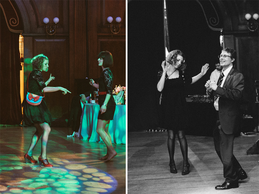 gäster dansar bröllop