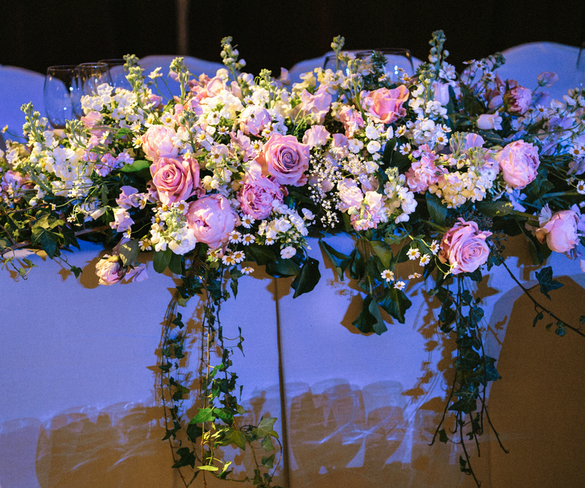 blommor bröllop-toptable