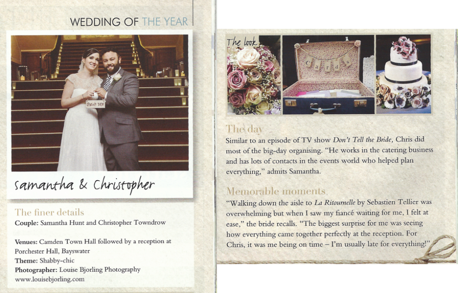 Vintagebröllop Årets bröllop i bröllopstidning