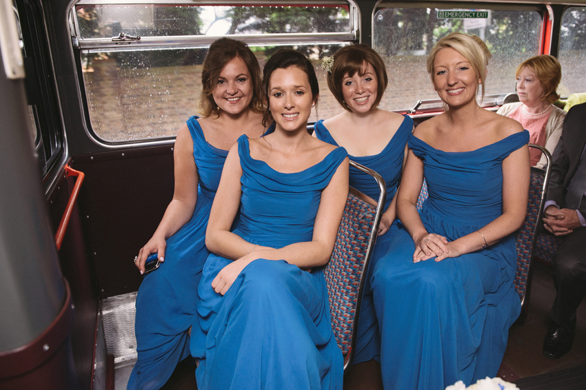 Bridesmaids brudtärnor i blått
