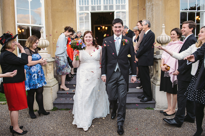 Confetti at Nonsuch Mansion wedding