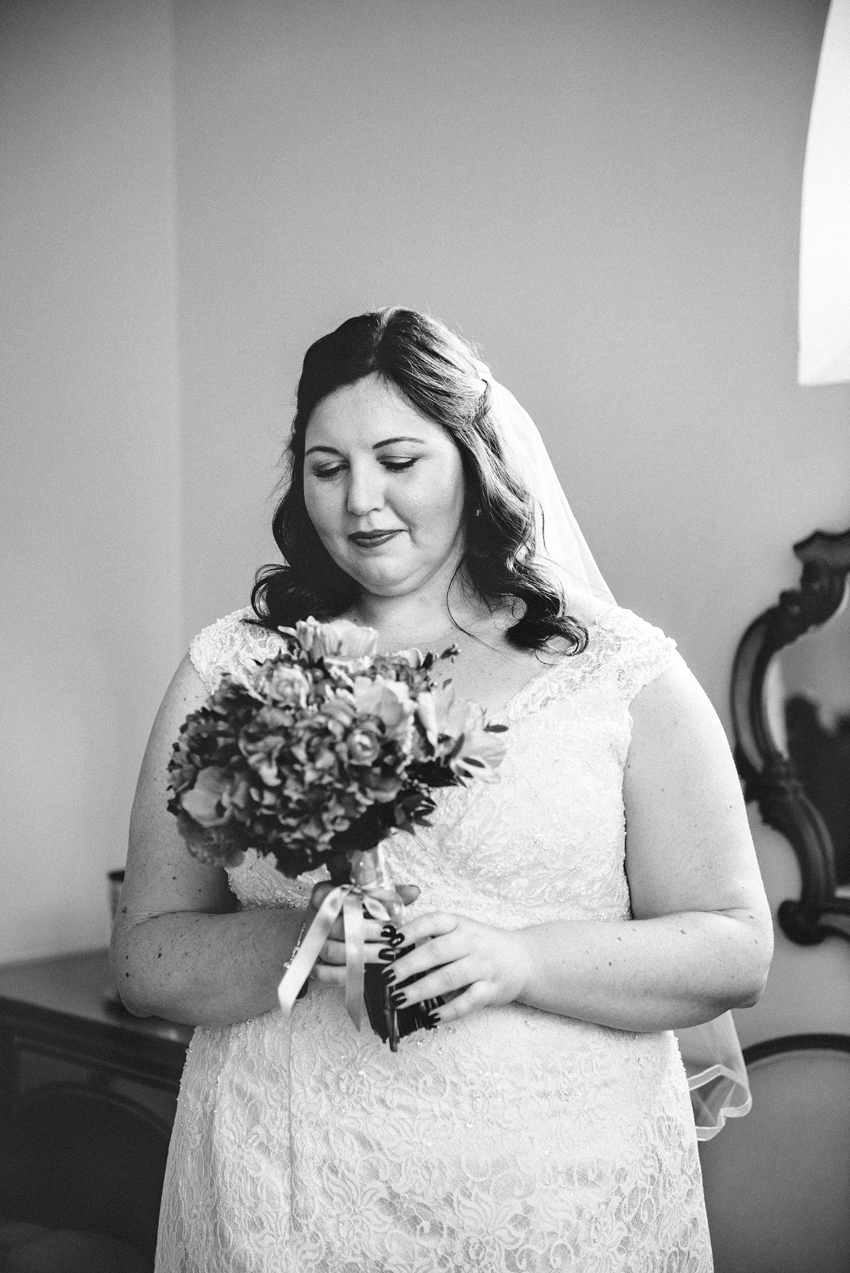 brudportätt svartvitt