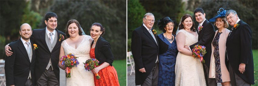 family wedding portrait