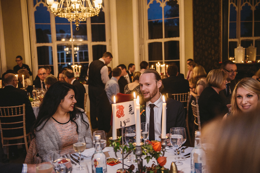 Gäster halloween bröllopsmottagning