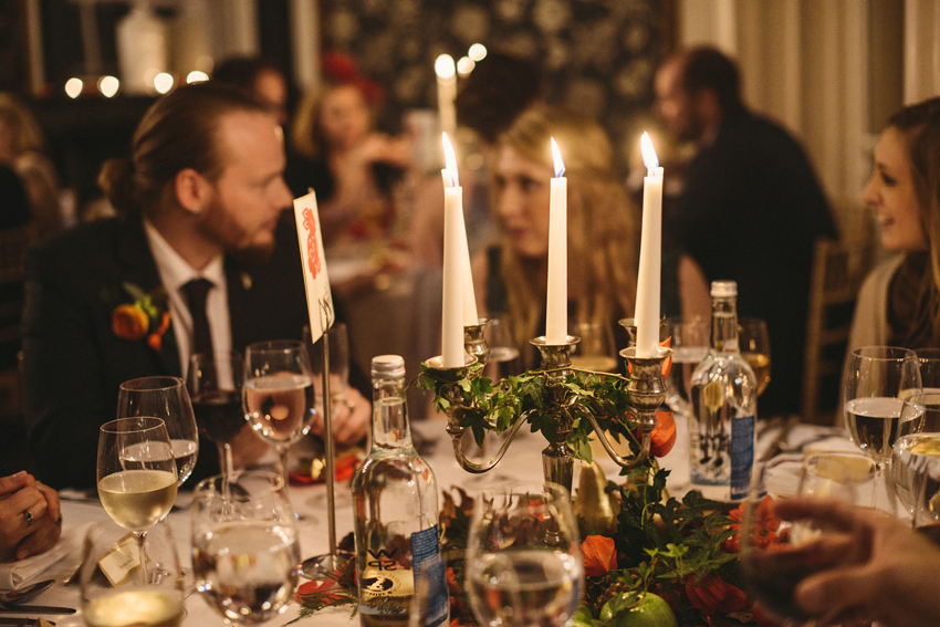 Gäster halloween bröllopsmottagning