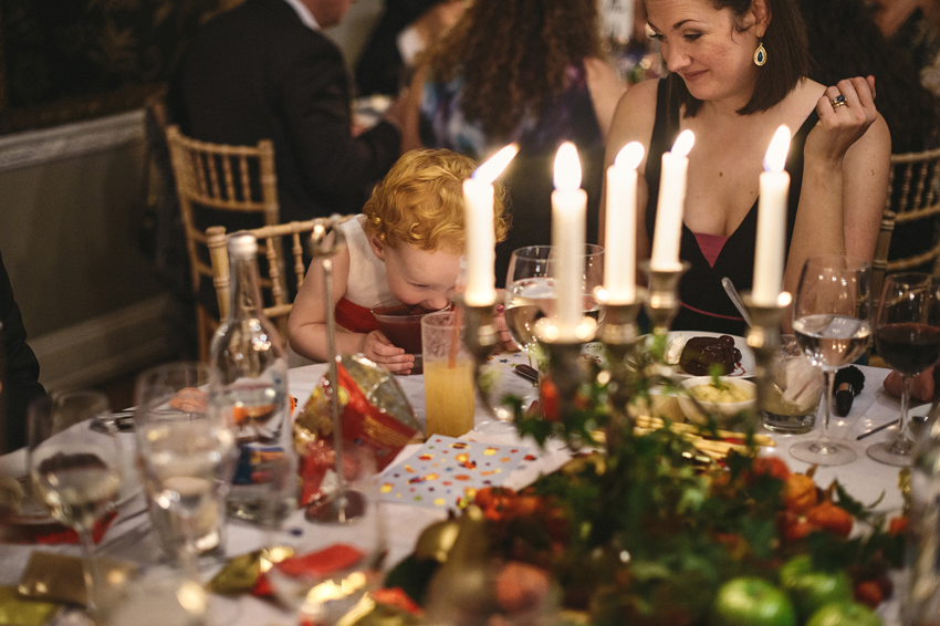 gäster mottagning höstbröllop