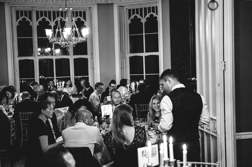 bröllopsmottagning svartvit bild