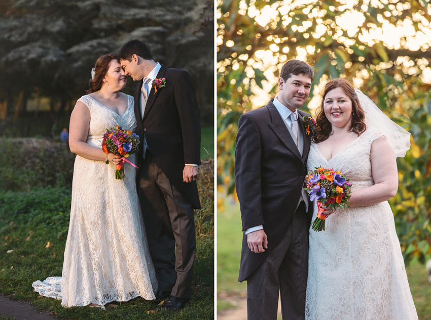 sunset wedding portraits