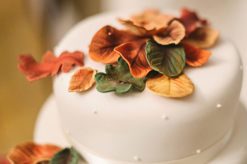 Tårta halloween bröllop med hösttema