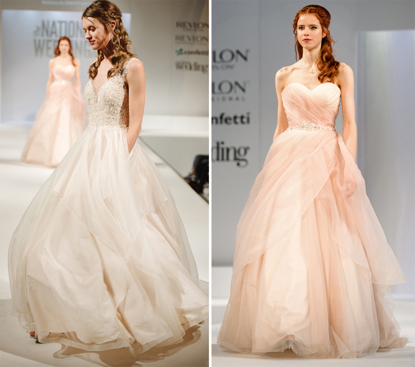bröllopsklänningar i tiered ballgown stil